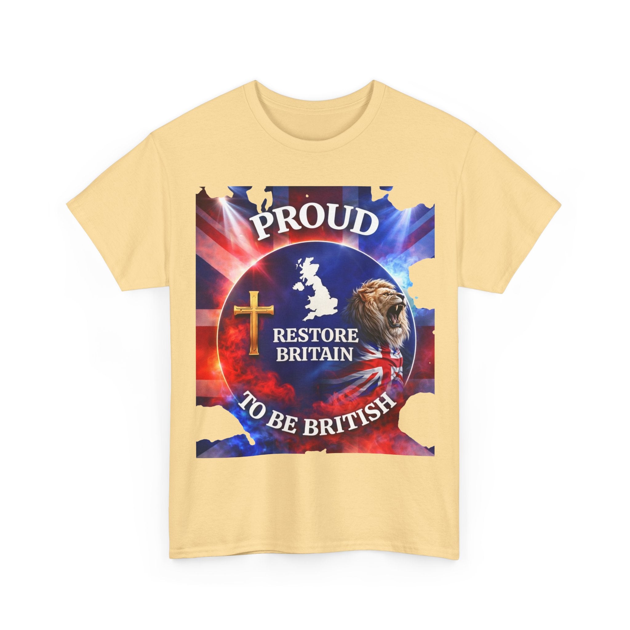 Proud to Be British Restore Britain Cotton T‑Shirt