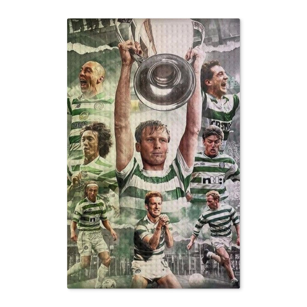 Celtic Legends Tea Towel — Vintage Hoops Champions Waffle Tea Towel