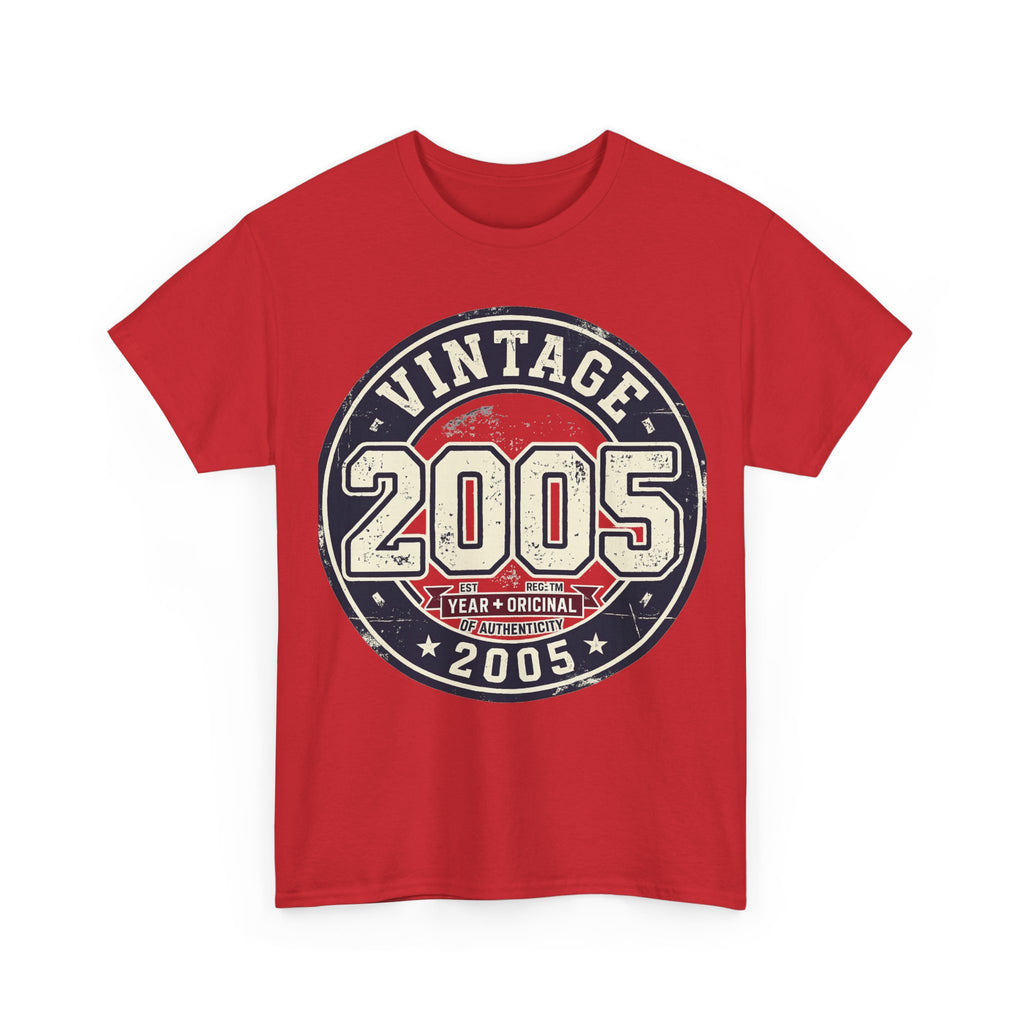 Vintage 2005 T-Shirt — Retro Birth Year Graphic Tee