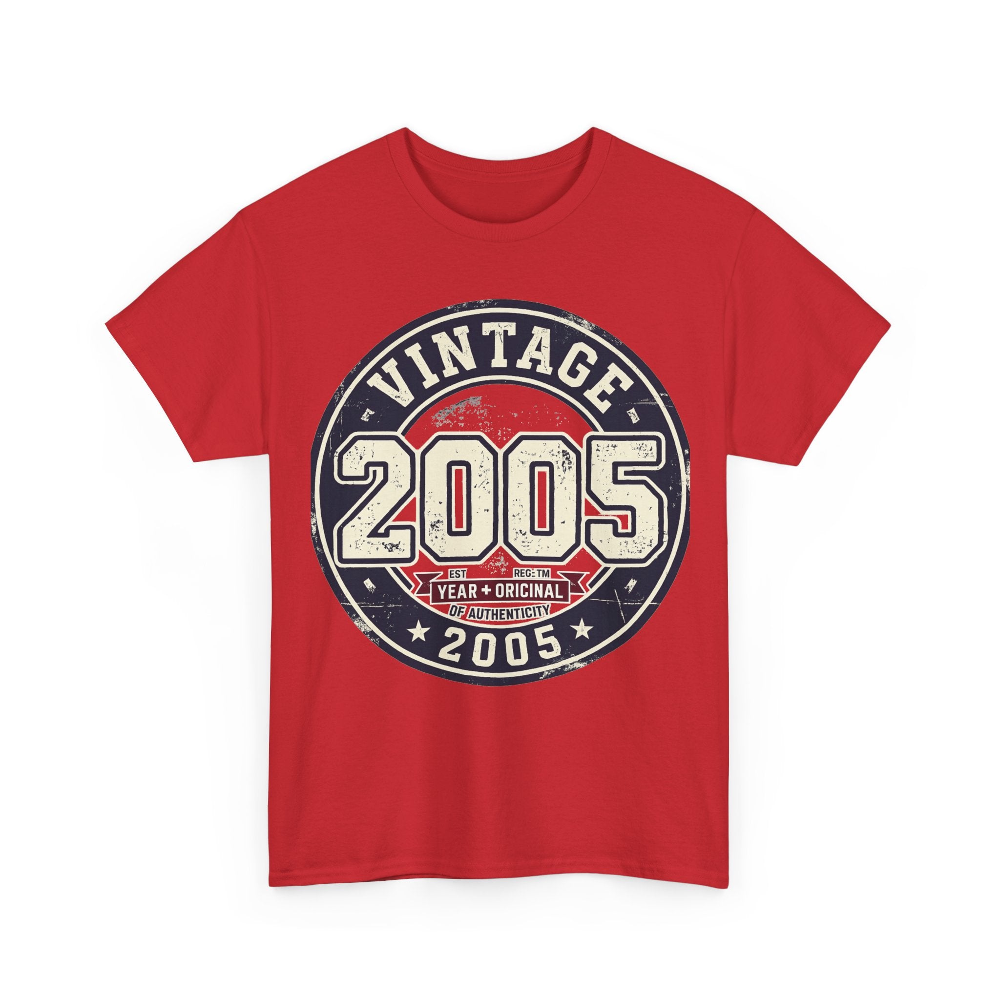 Vintage 2005 T-Shirt — Retro Birth Year Graphic Tee