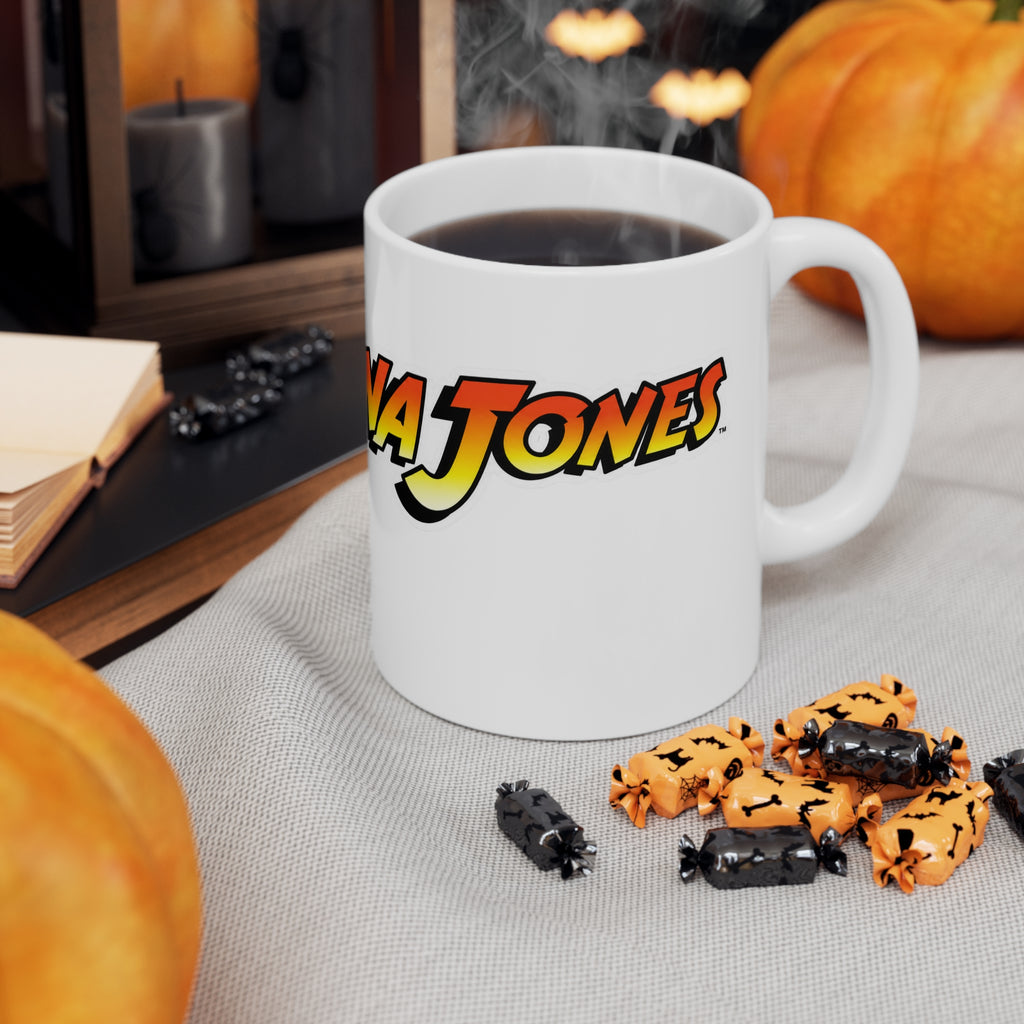 Indiana Jones Retro Movie-Style Ceramic Coffee Mug (11oz & 15oz)
