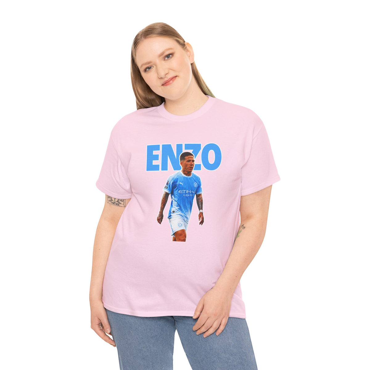 Enzo Fernandez Manchester City Inspired Cotton T-Shirt