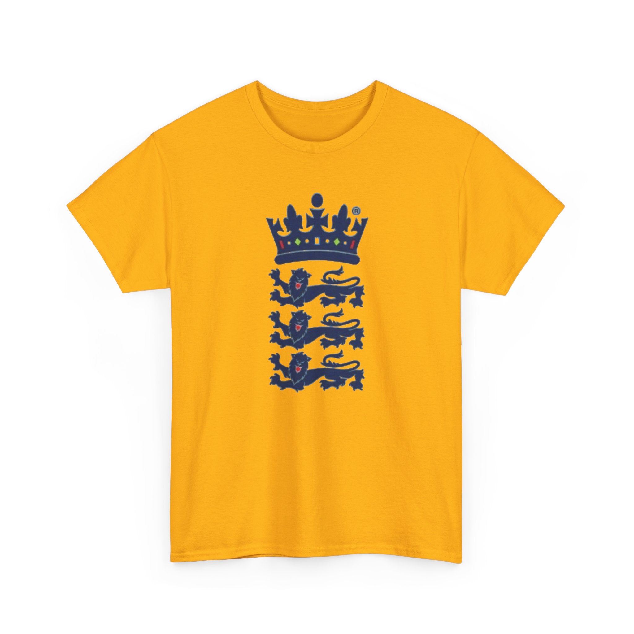 English Cricket T-Shirt — Vintage Cricket Crest Tee