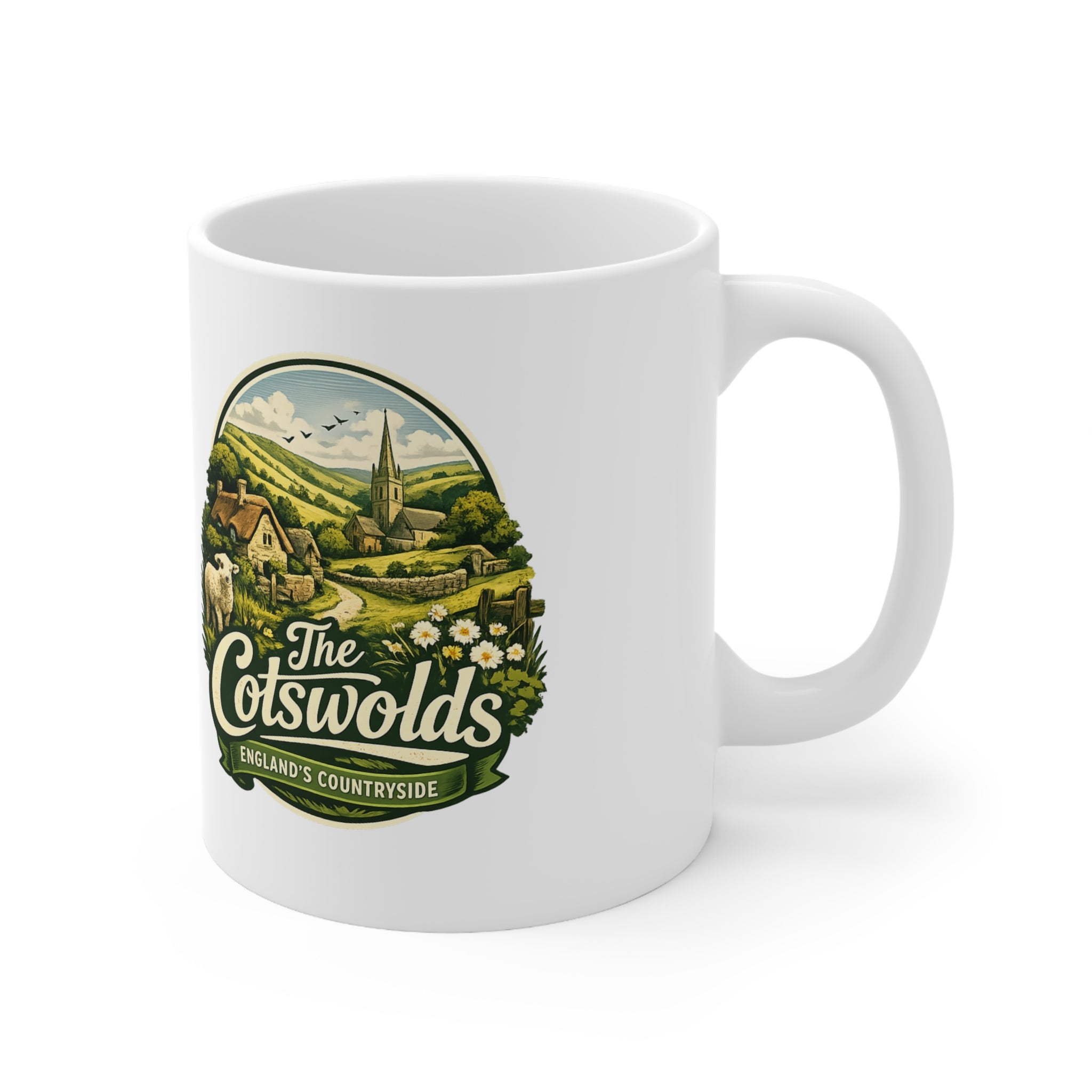 Cotswolds Scenic Coffee Mug — England Countryside 11oz & 15oz