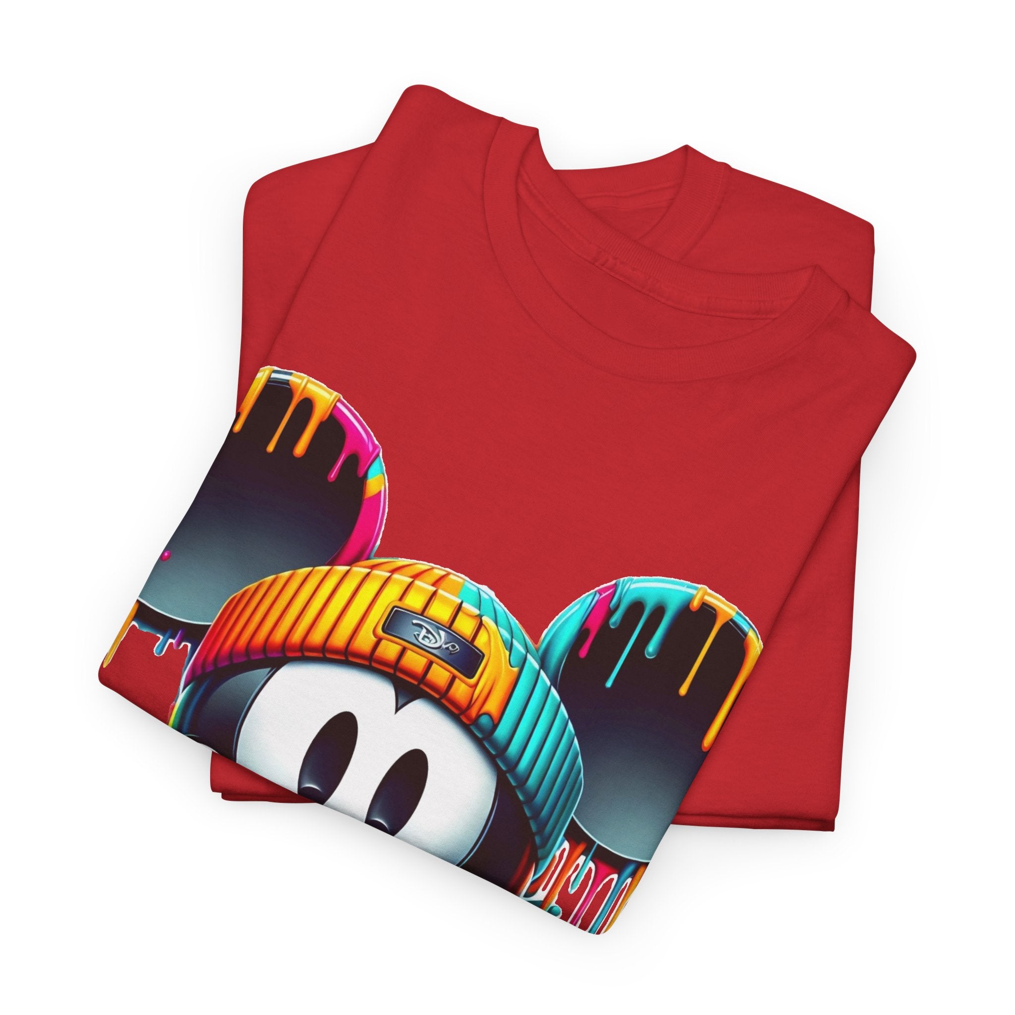 Mickey Graphic Tee — Colorful Street Art Mouse Character T-Shirt