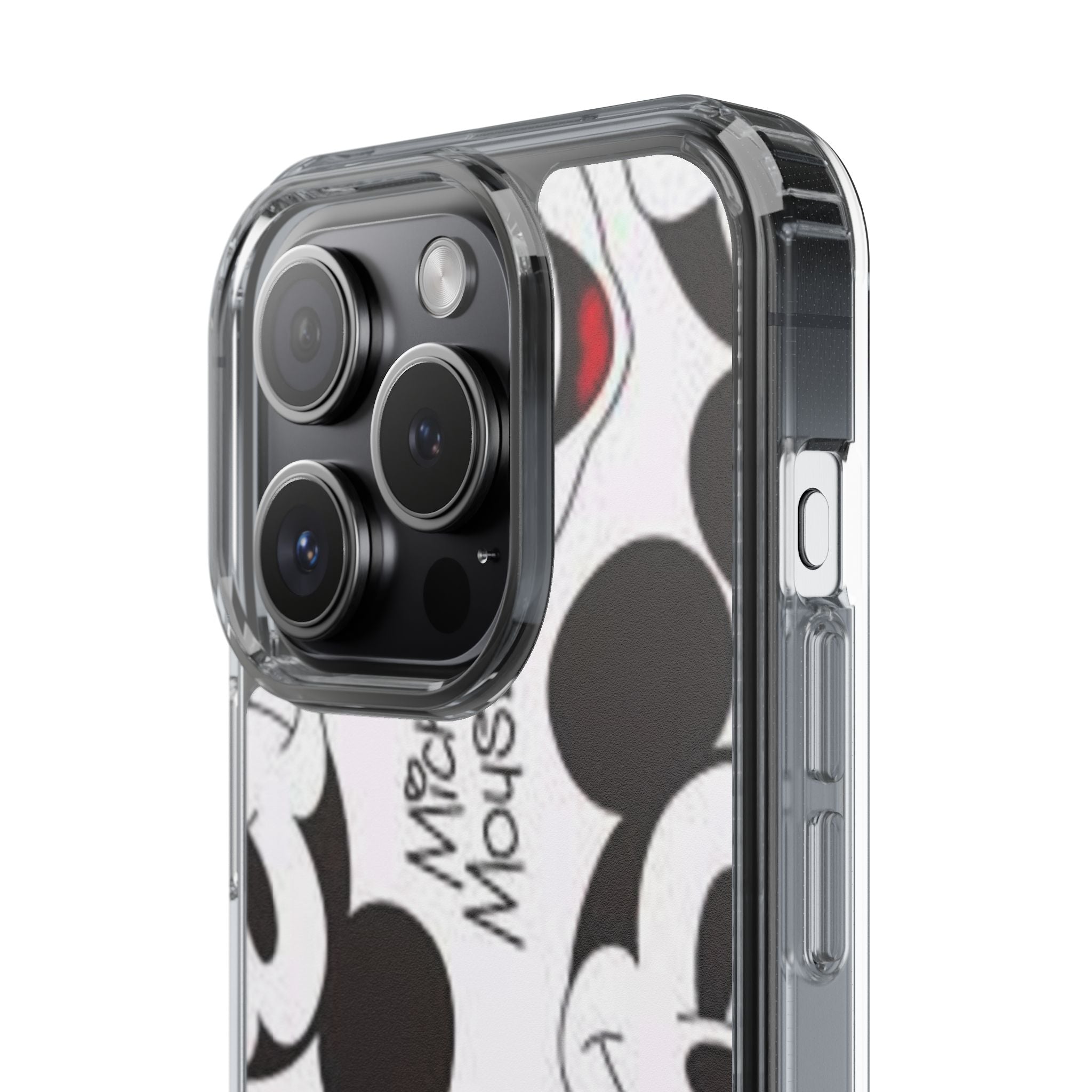 Mickey Mouse Clear Phone Case – Retro Cartoon Pattern Clear Case