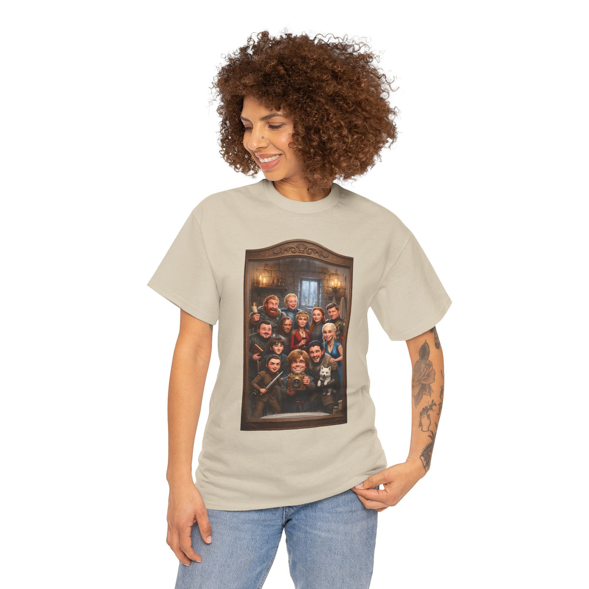 Game of Thrones Cast Portrait Inspired Cotton T-Shirt