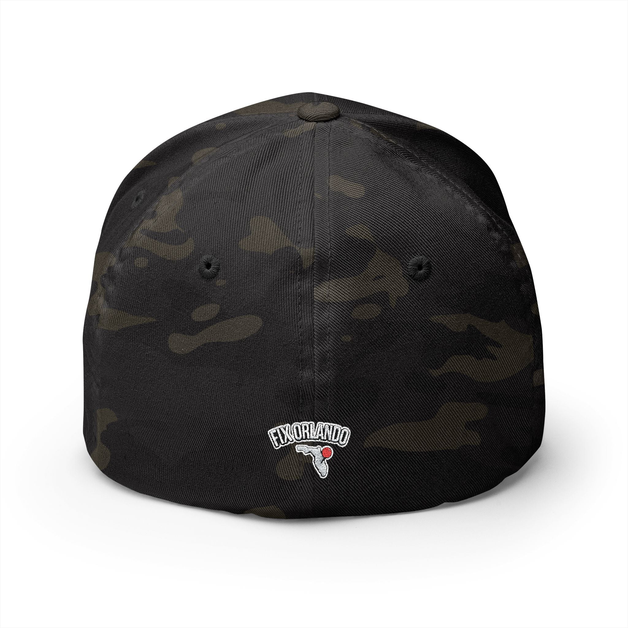 Fix Orlando Embroidered Cap — Vintage Palm & Golf Ball Hat