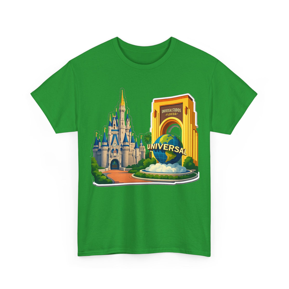 Disney & Universal Orlando Theme Park Travel Souvenir Cotton T-Shirt