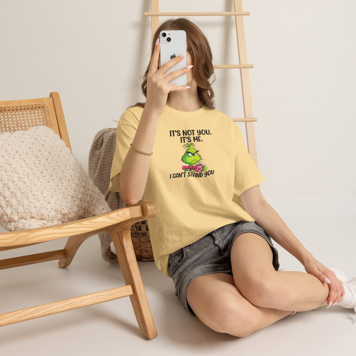 Grumpy Grinch Tee – "It's Not You. It's Me. I Can't Stand You" Christmas Shirt