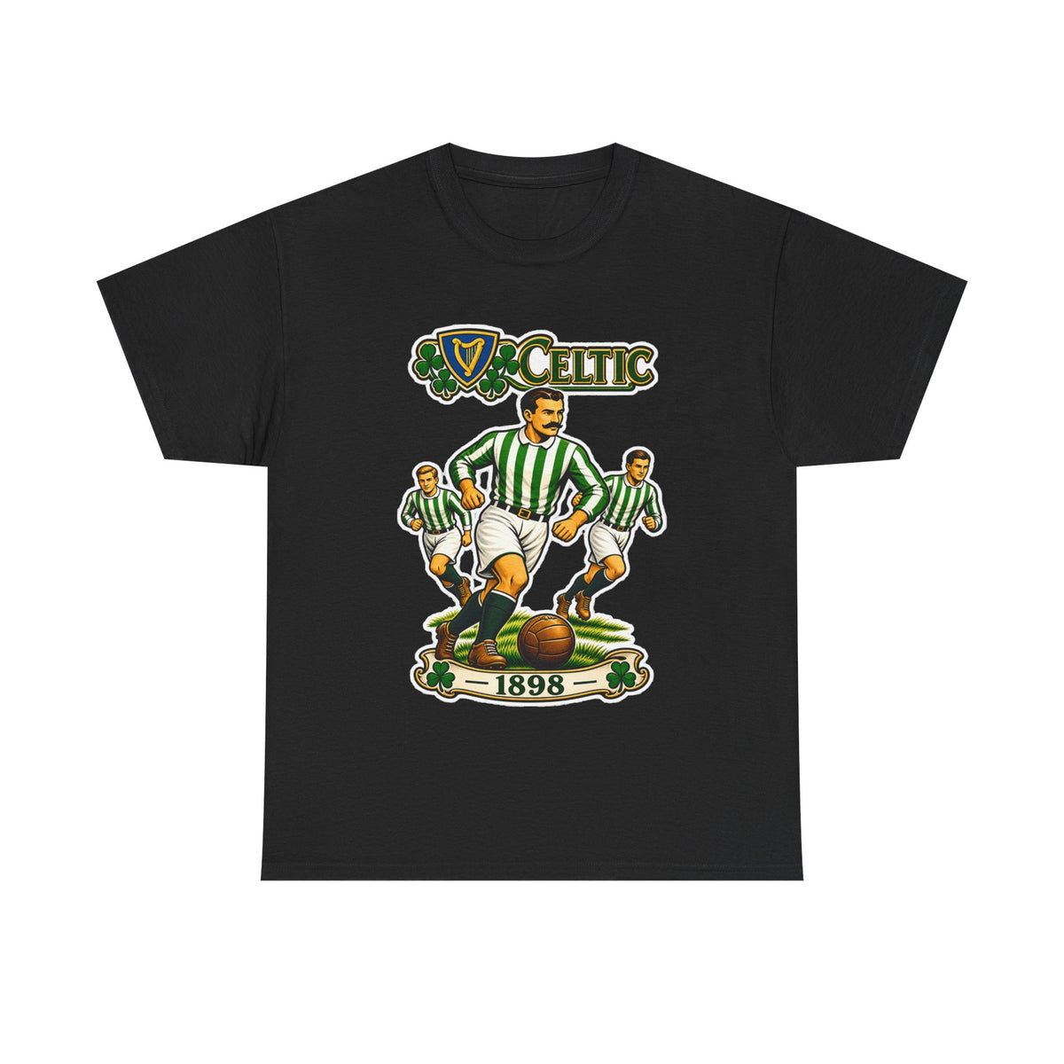 Celtic Football Retro Players Tee — 1898 Vintage Soccer Shirt