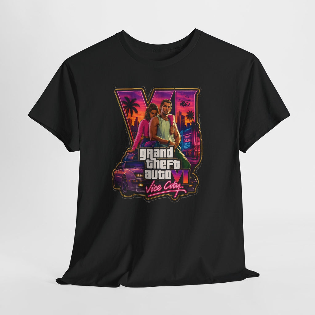 Grand Theft Auto Vice City Retro Logo Tee / Cotton T-Shirt