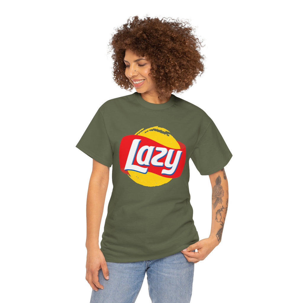 Lazy Logo T‑Shirt — Retro Snack-Inspired Graphic Tee