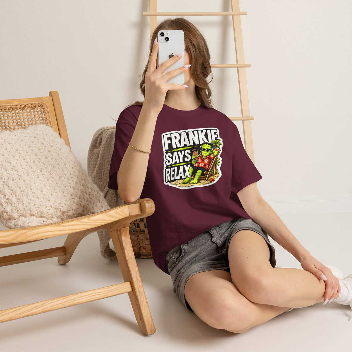 Frankie Says Relax Funny Graphic Cotton T-Shirt
