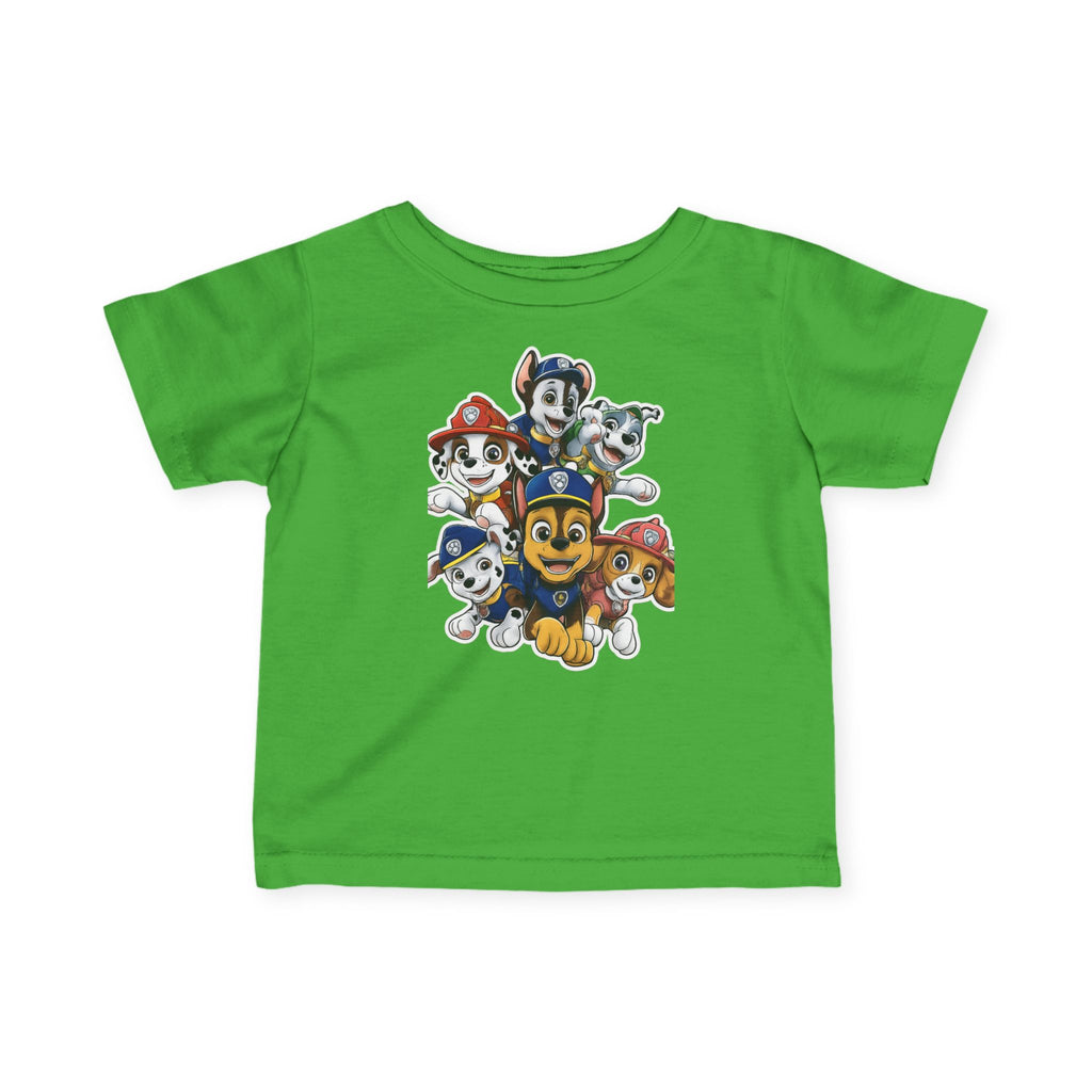 Infant Tee — Cute Cartoon Puppy Crew Graphic Baby T‑Shirt