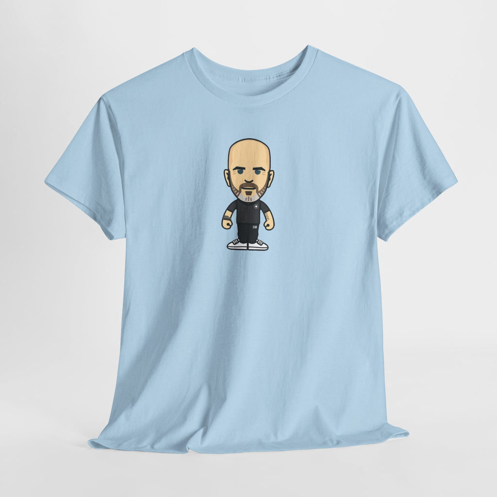 Enzo Maresca Manchester City Character Graphic Cartoon Cotton T-shirt / Tee