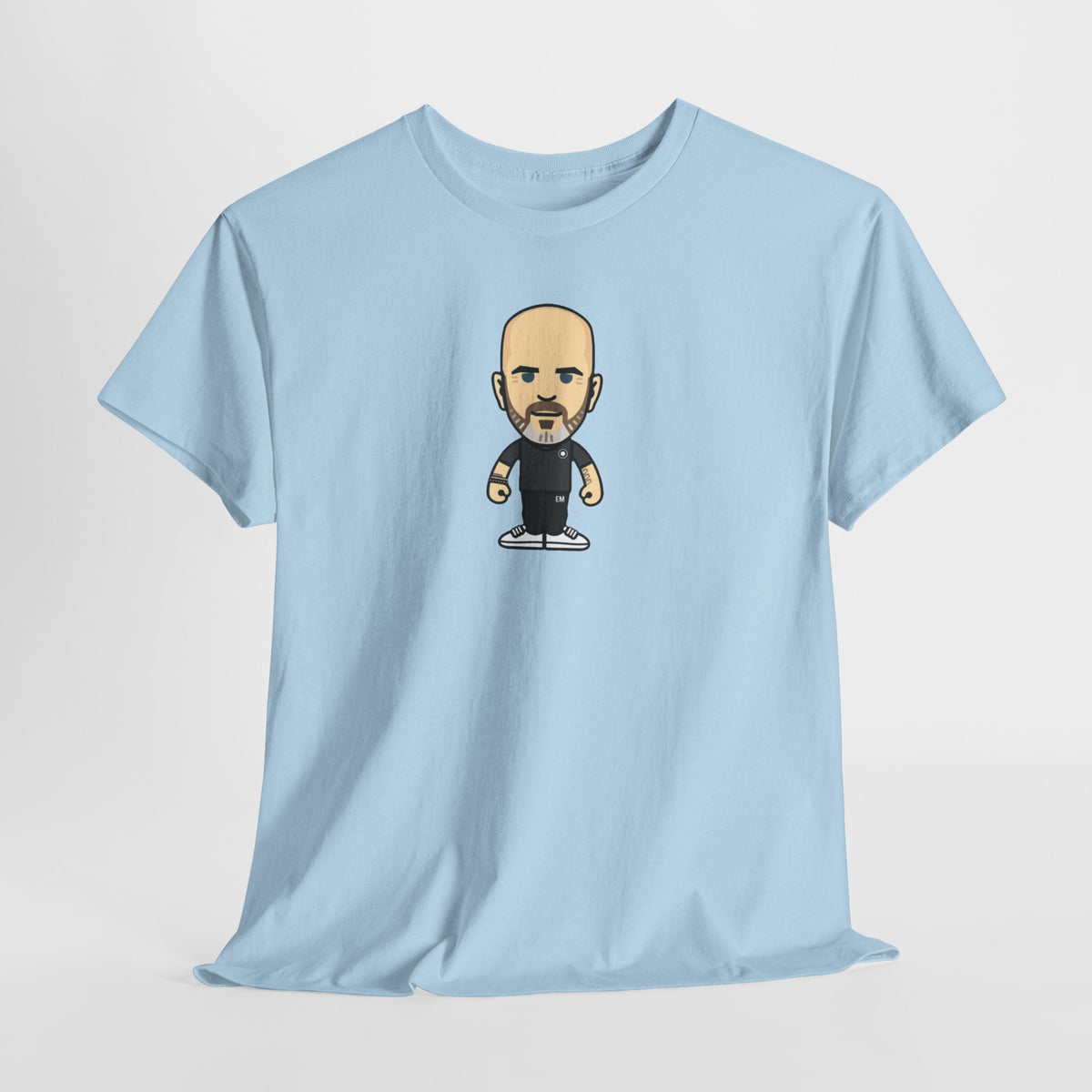Enzo Maresca Manchester City Character Graphic Cartoon Cotton T-shirt / Tee