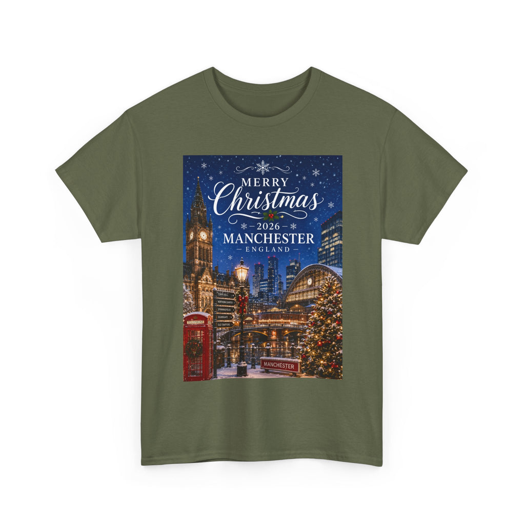 Manchester Christmas Tee — Merry Christmas 2026 Holiday T‑Shirt