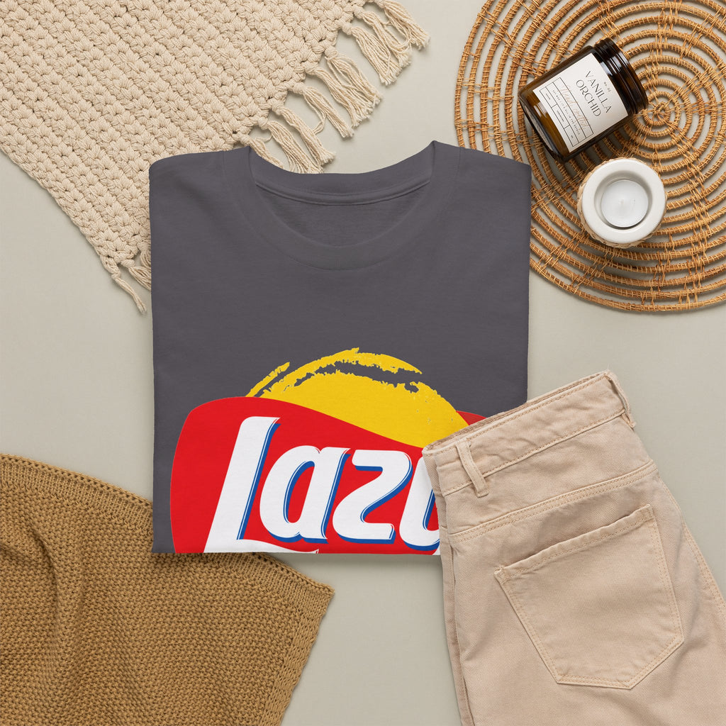 Lazy Logo T‑Shirt — Retro Snack-Inspired Graphic Tee