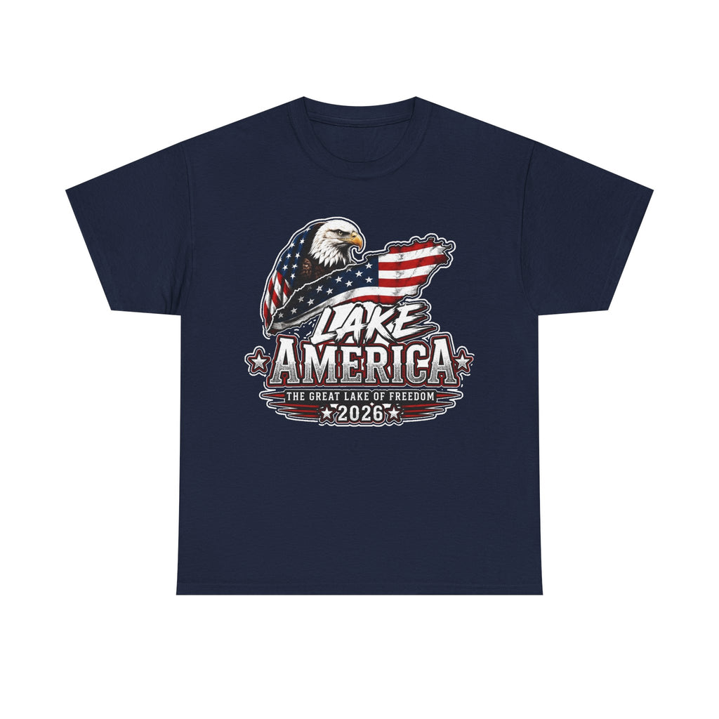 Lake America 2026 Eagle Flag Cotton T-Shirt