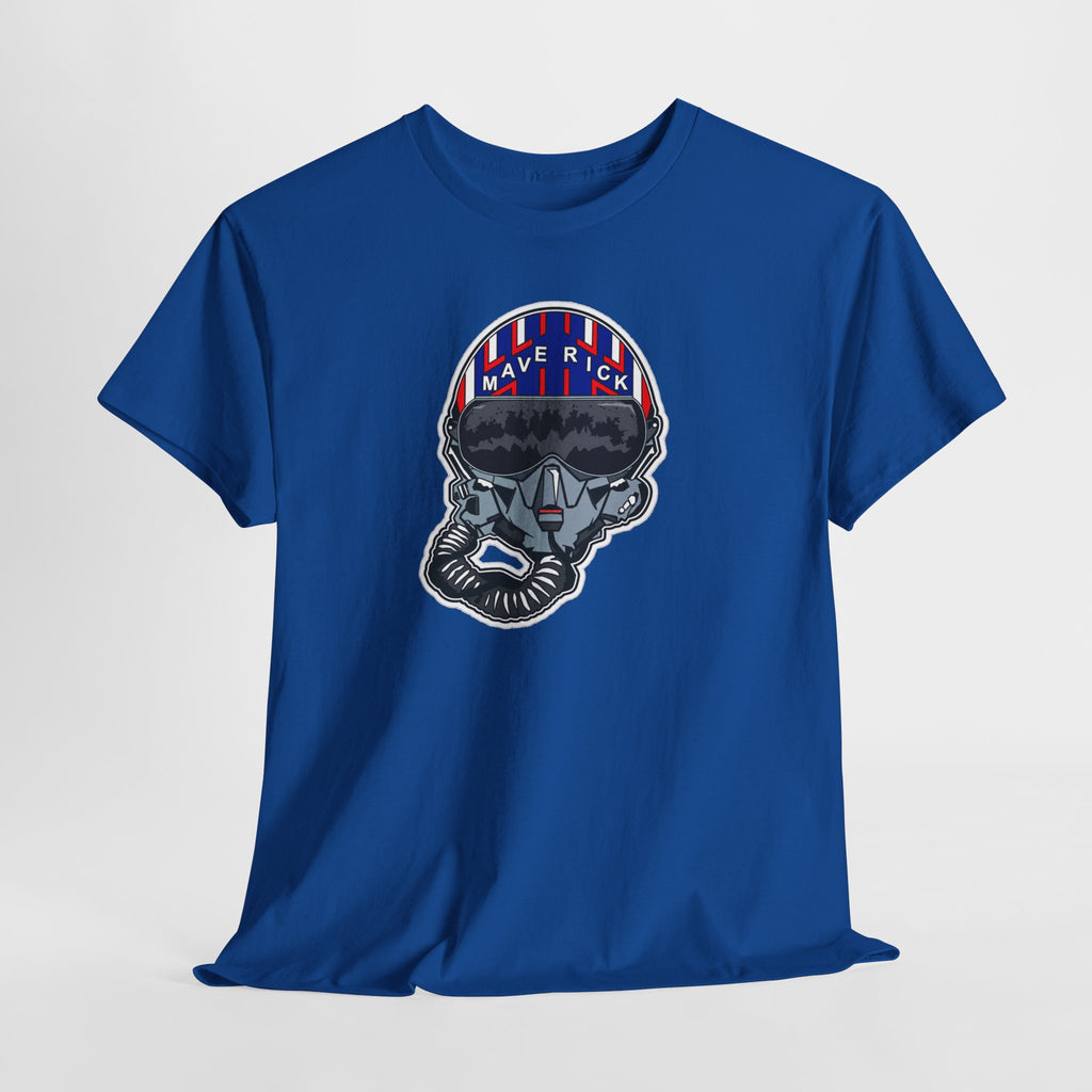 Skull Pilgrim Tee — Retro Striped 'Maverick' Helmet Graphic Shirt