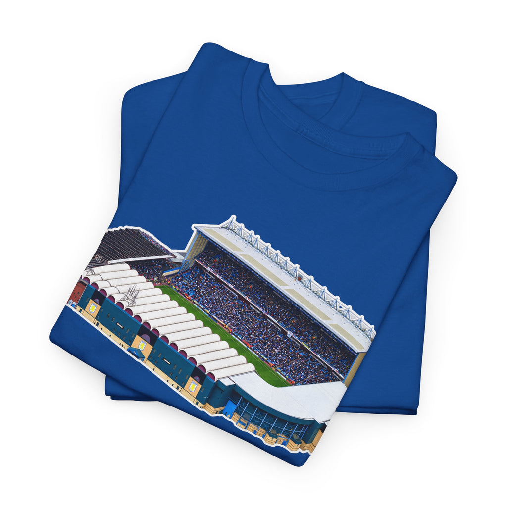 Manchester City Maine Road Stadium Illustration T‑Shirt — Vintage Football Arena Graphic Tee