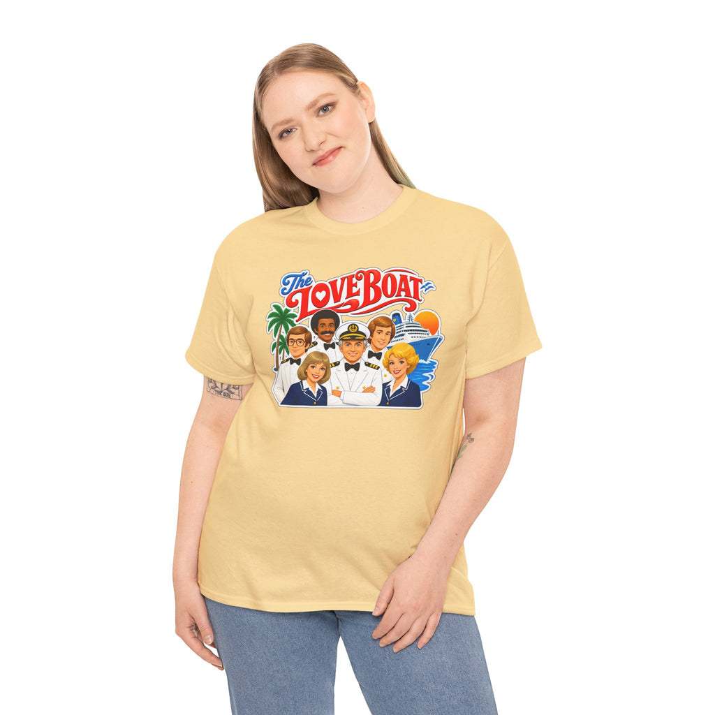 The Love Boat Crew Cotton T-Shirt — Retro TV Cruise Logo Tee