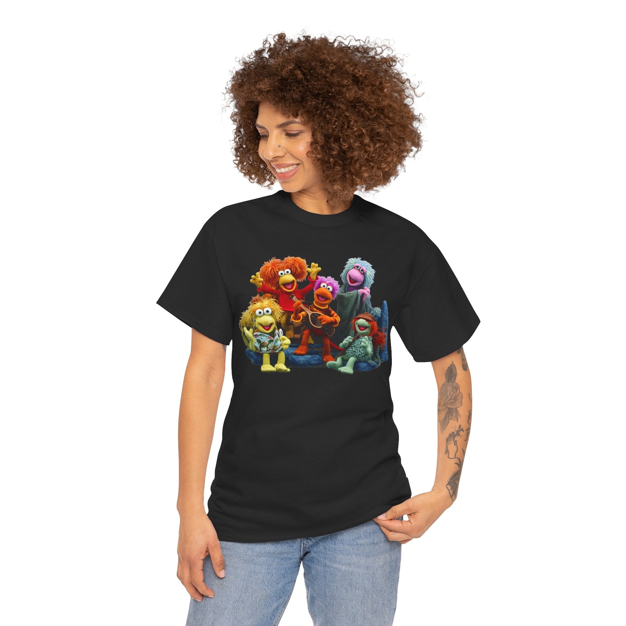 Fraggle Rock Muppet Crew Graphic Tee — Vintage Puppet Group T-Shirt