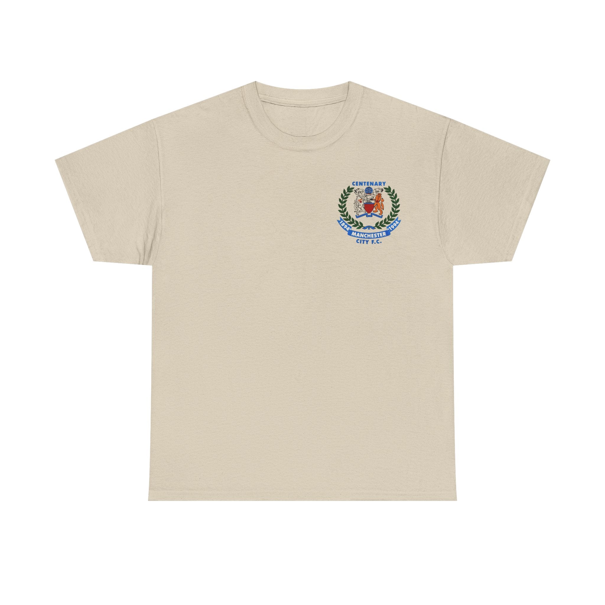 Manchester City F.C. Centenary Crest Tee — 1894–1994 Football Club Shirt