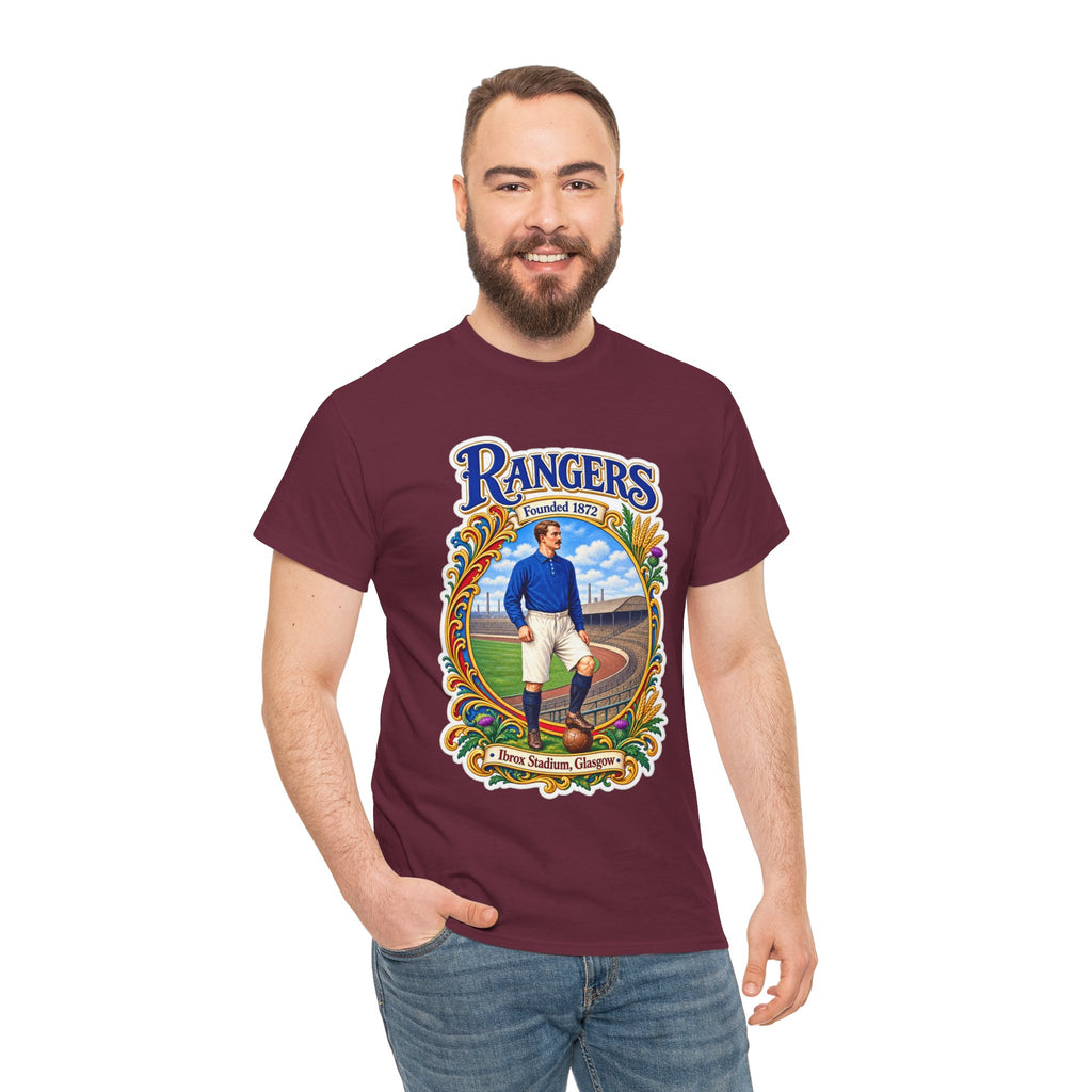 Rangers Retro Player Field Graphic Cotton T-Shirt