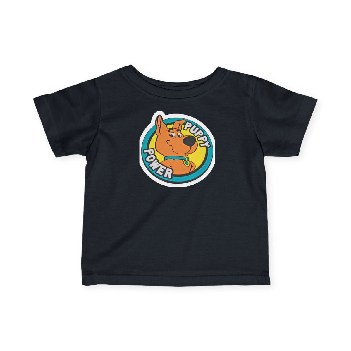 Scooby Doo Scrappy Doo Infant Tee — 'Puppy Power' Cute Cartoon Dog Baby T-Shirt, Newborn & Toddler Gift