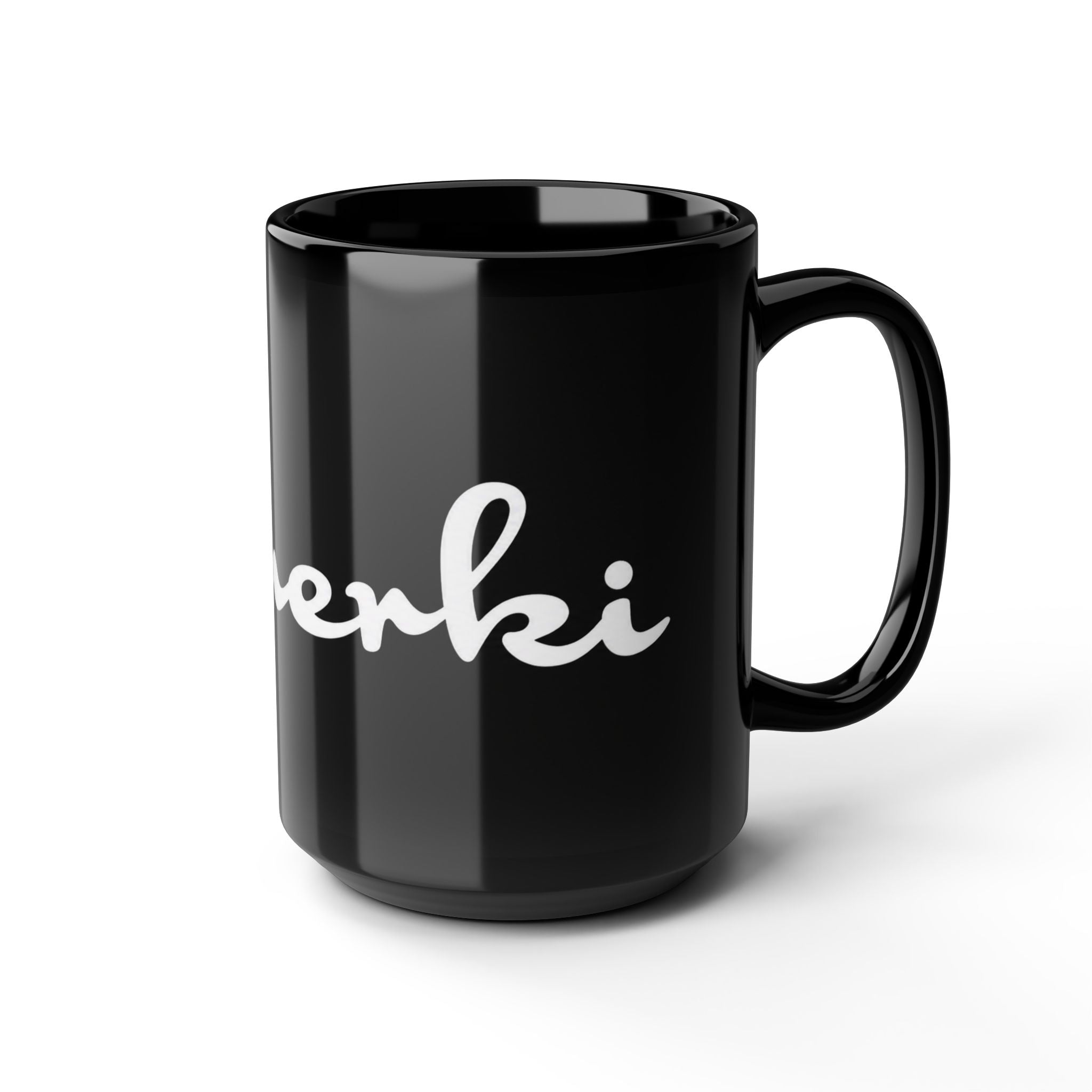 Cherki Script Black Coffee Mug – Stylish Personalized Name Mug (11oz, 15oz)