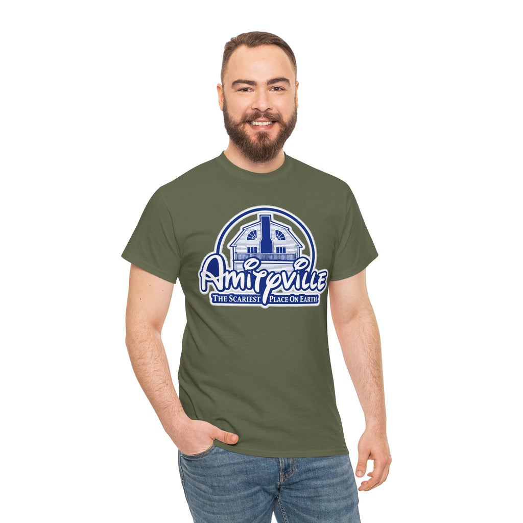 Amityville Horror Tee – "Amityville: The Scariest Place on Earth" Graphic Shirt