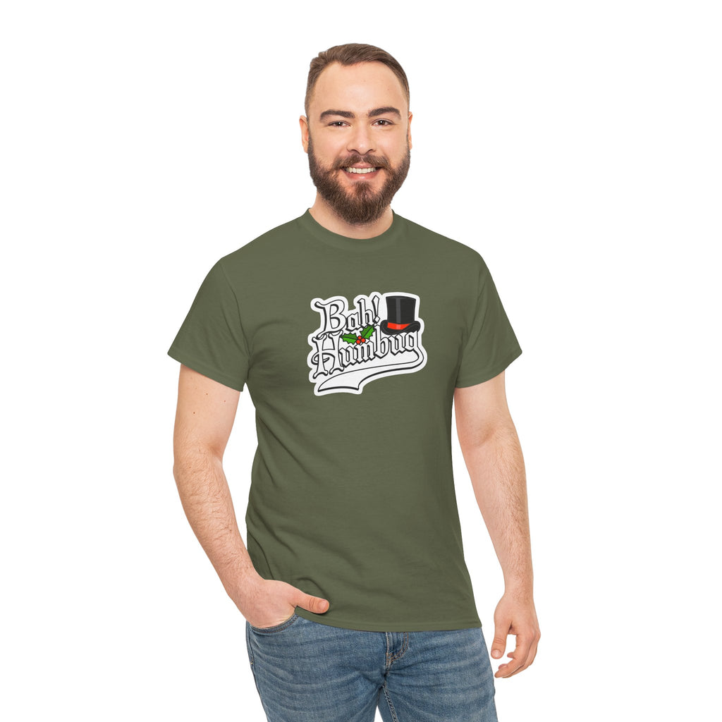 Bah Humbug Christmas Graphic Cotton T-Shirt / Tee