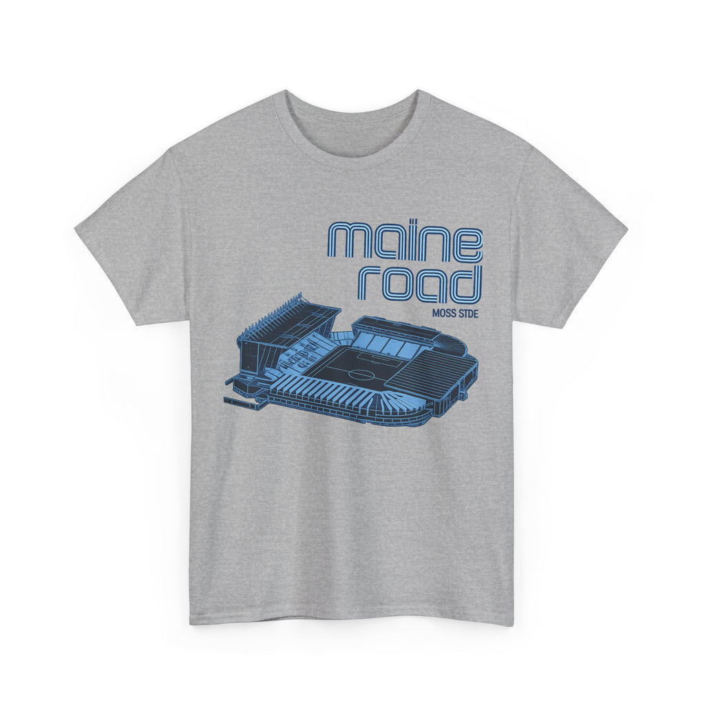 Maine Road Retro Stadium Tee — Vintage Football Arena Graphic Shirt