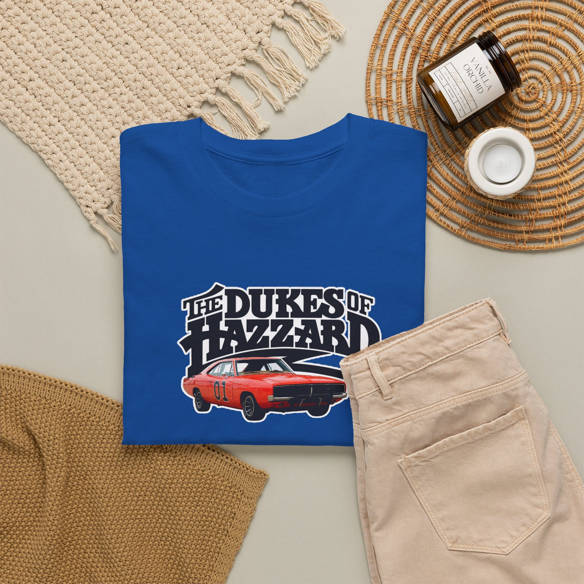 Dukes of Hazzard Charger Graphic Tee — Classic Retro TV Car Shirt