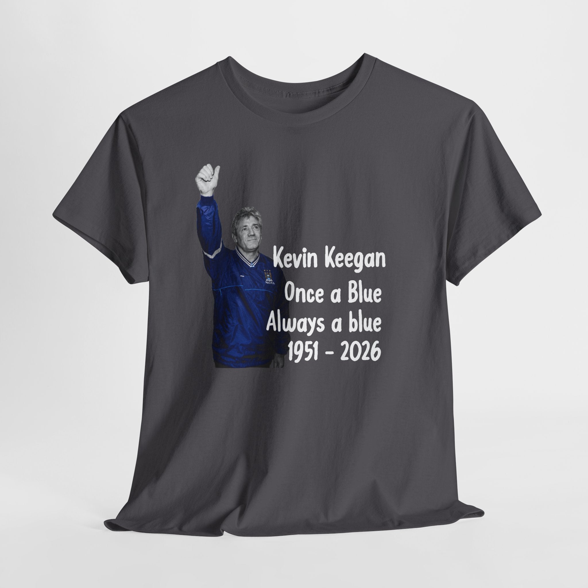 Kevin Keegan Tribute T-Shirt – "Once a Blue Always a Blue 1951–2026"