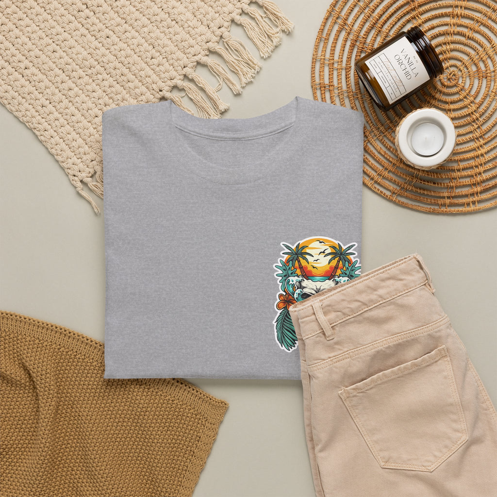 Tropical Skull Tee — Sunset Palm Beach Skull T-Shirt