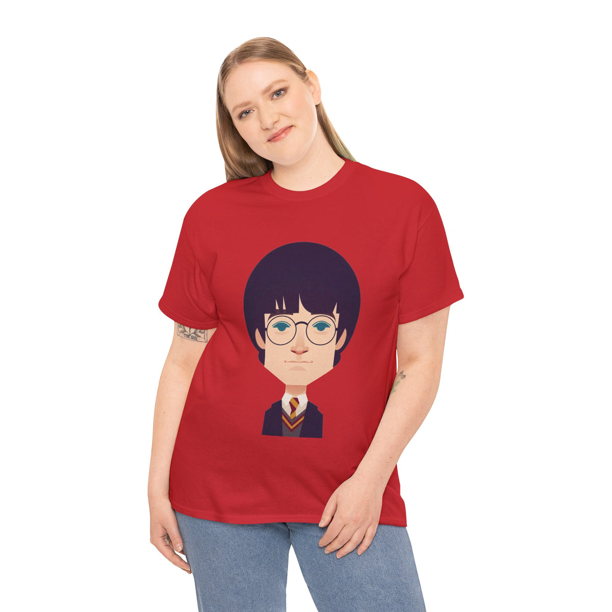 Harry Potter Wizard School Boy Cartoon Cotton T-Shirt