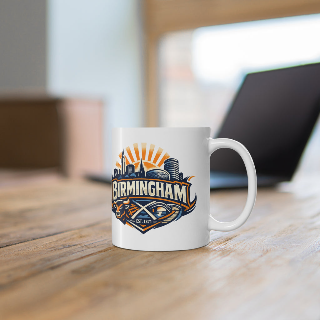Birmingham Skyline Coffee Mug – City Crest Ceramic Mug (11oz & 15oz)