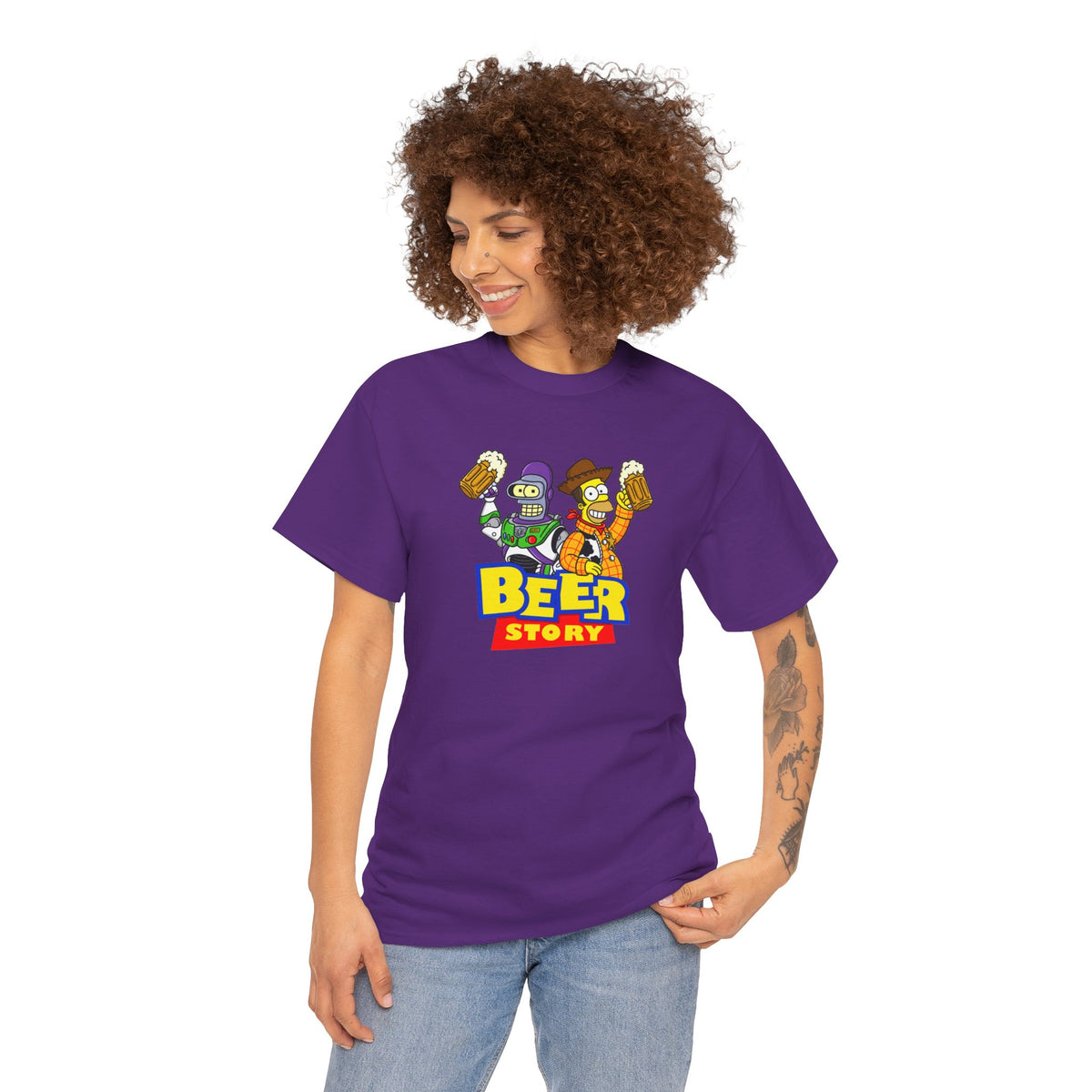 Beer Story T-Shirt — Funny Cartoon Beer Buddies Graphic Tee
