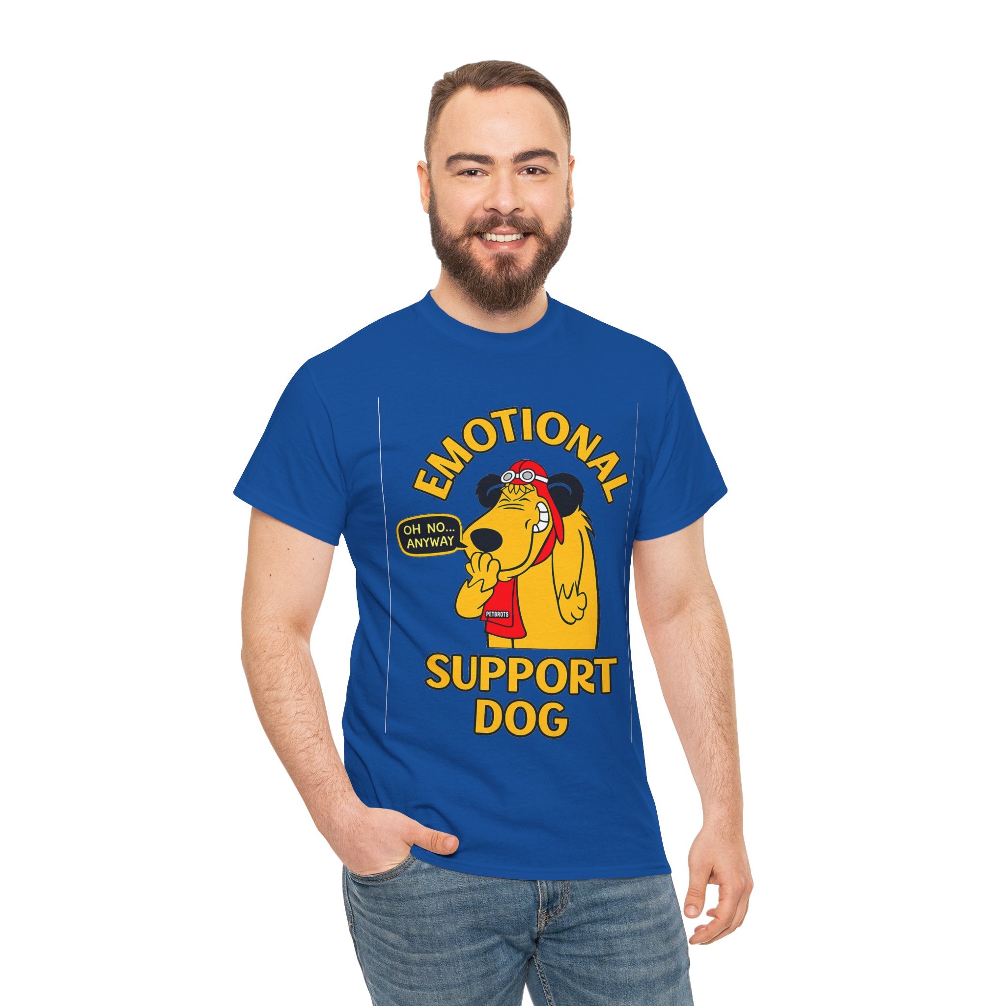Emotional Support Dog T-Shirt — Cute Cartoon Comfort Pup Tee
