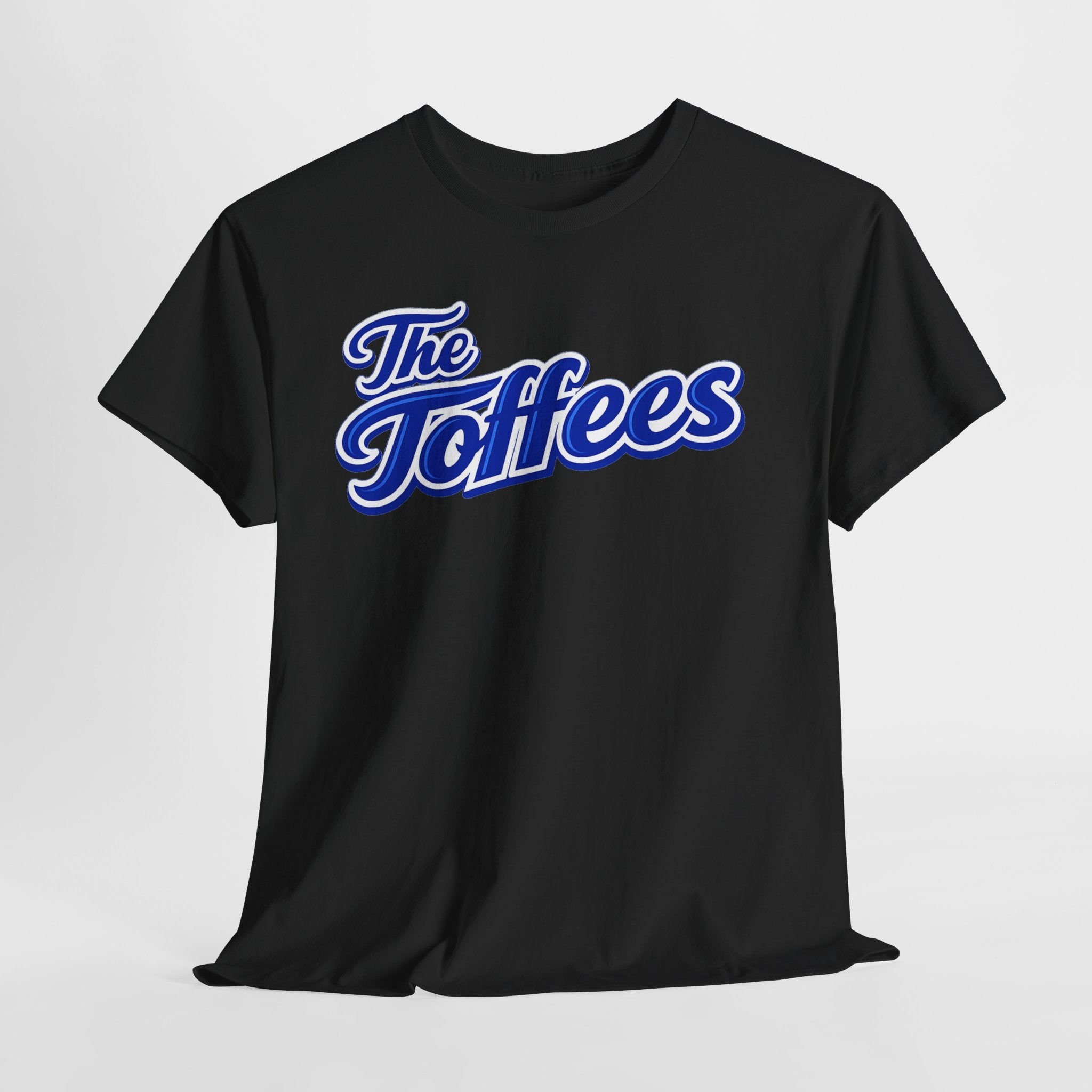 The Toffees Script Tee — Vintage Blue Logo T-Shirt