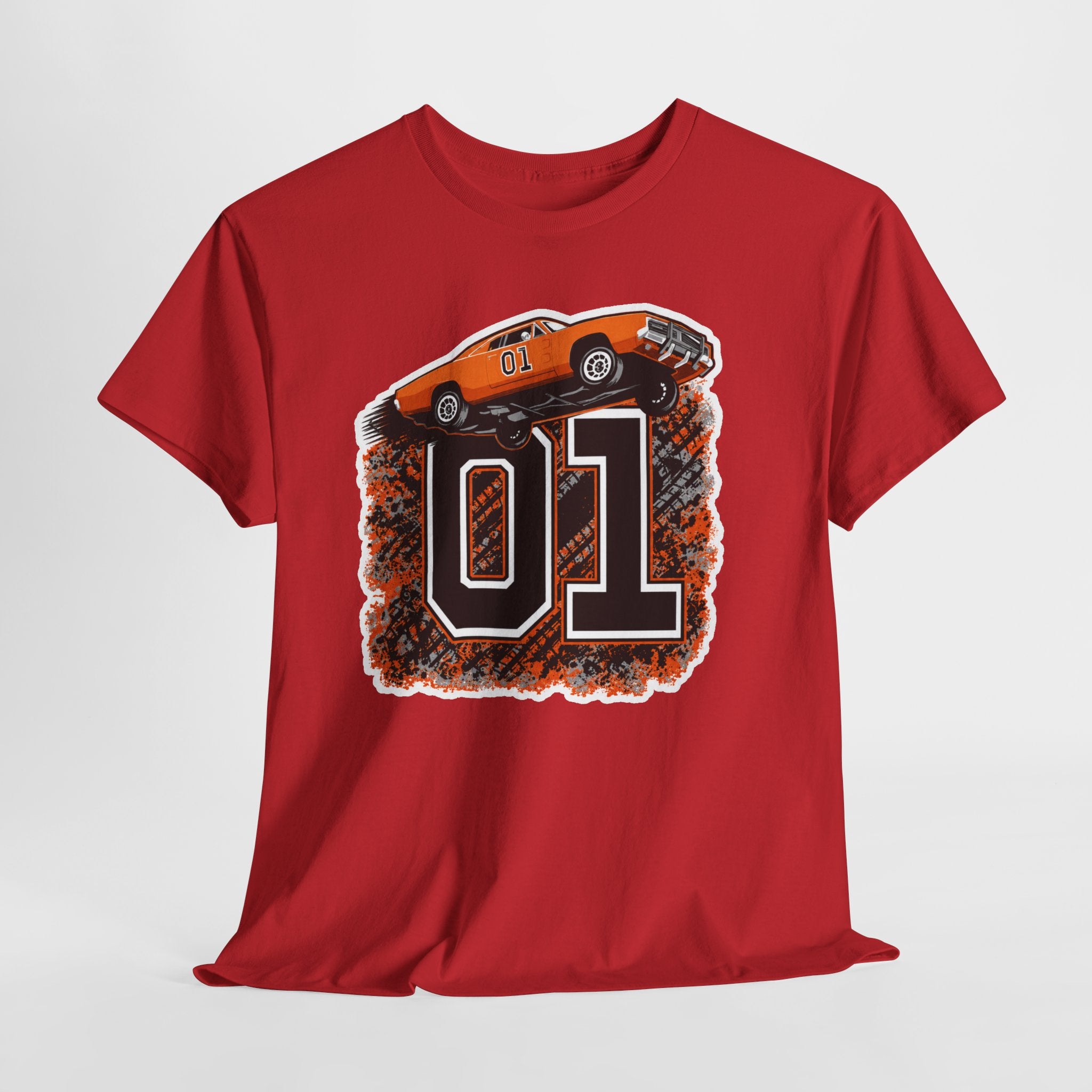 Dukes of Hazzard Inspired Race Car '01' Graphic Tee