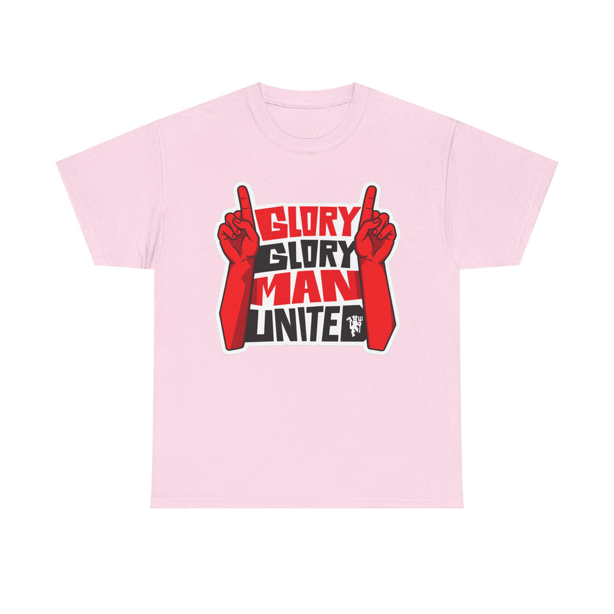 Glory Glory Man United T-Shirt — Retro Red Football Fan Tee