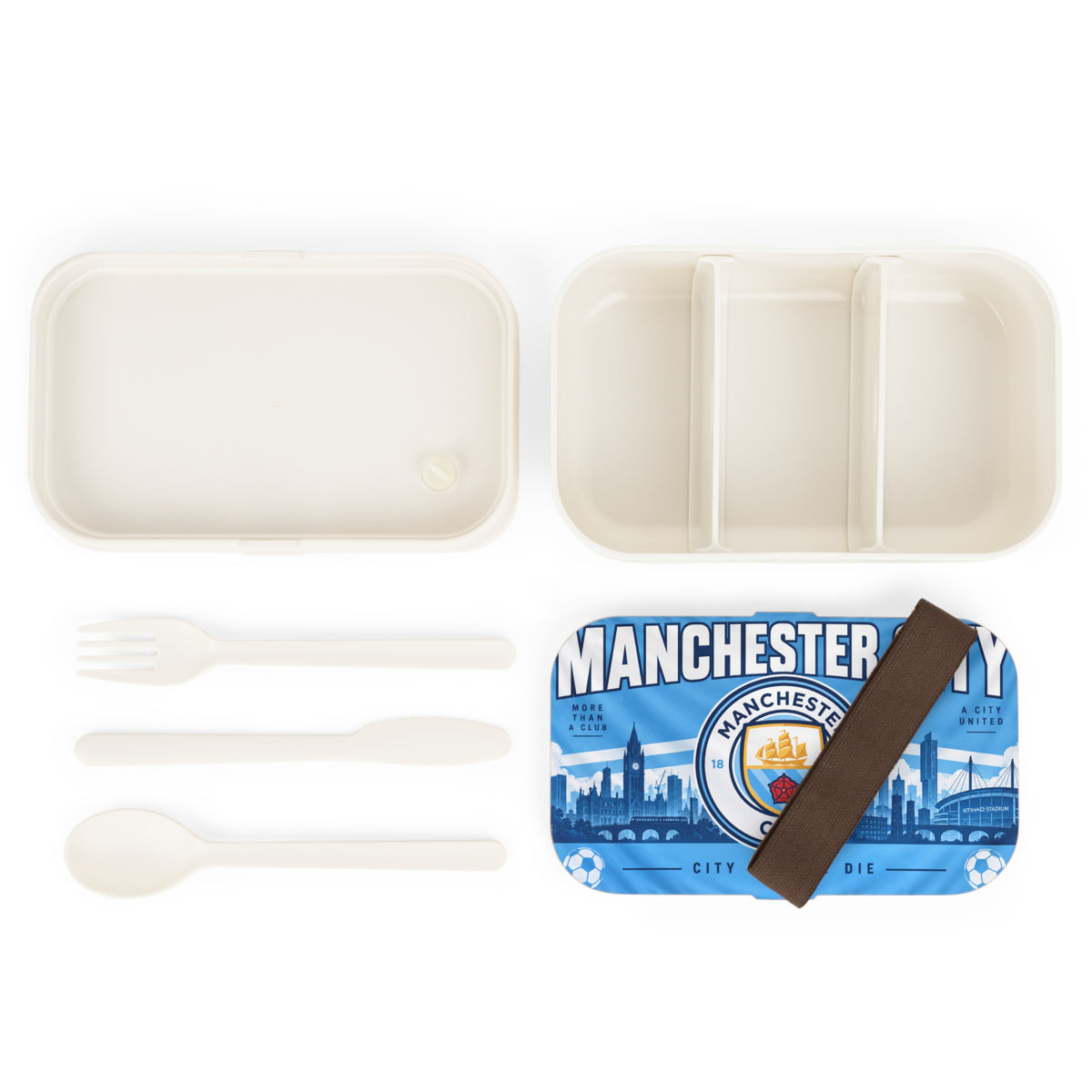 Manchester City Bento Lunch Box — City Till We Die Football Fan Lunchbox