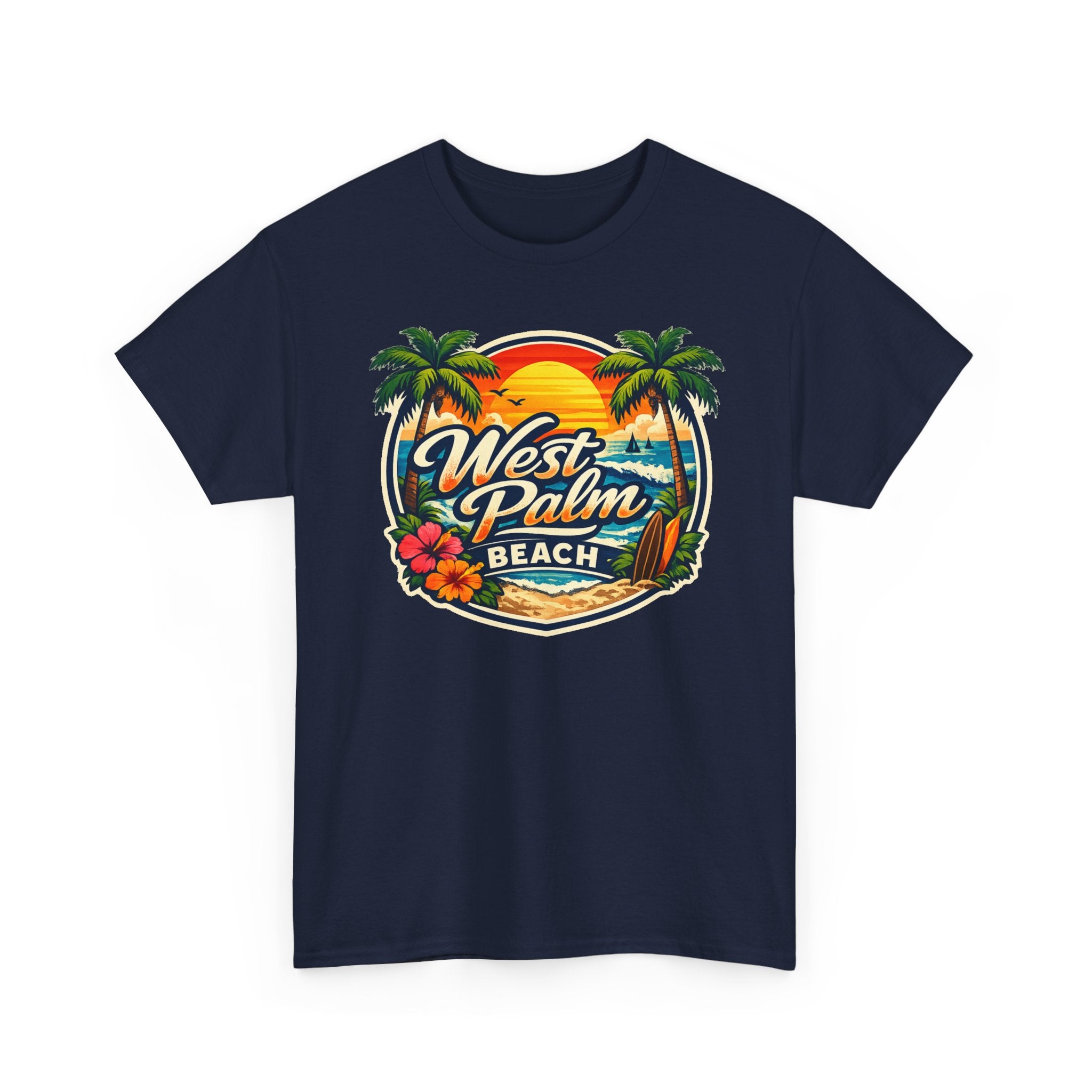 West Palm Beach Retro Sunset T-Shirt