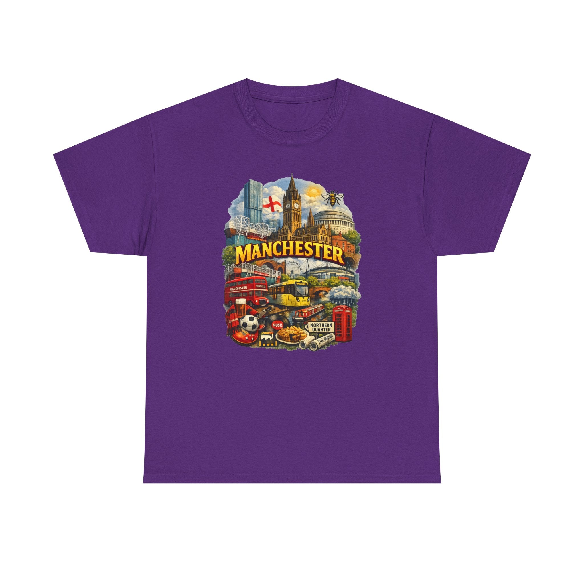 Manchester Skyline Collage T-Shirt