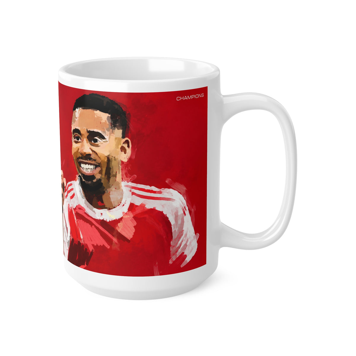 Gabriel Jesus Arsenal Soccer Player #9 Red Ceramic Coffee Mug — Gabriel Jesus Tribute, 11oz & 15oz
