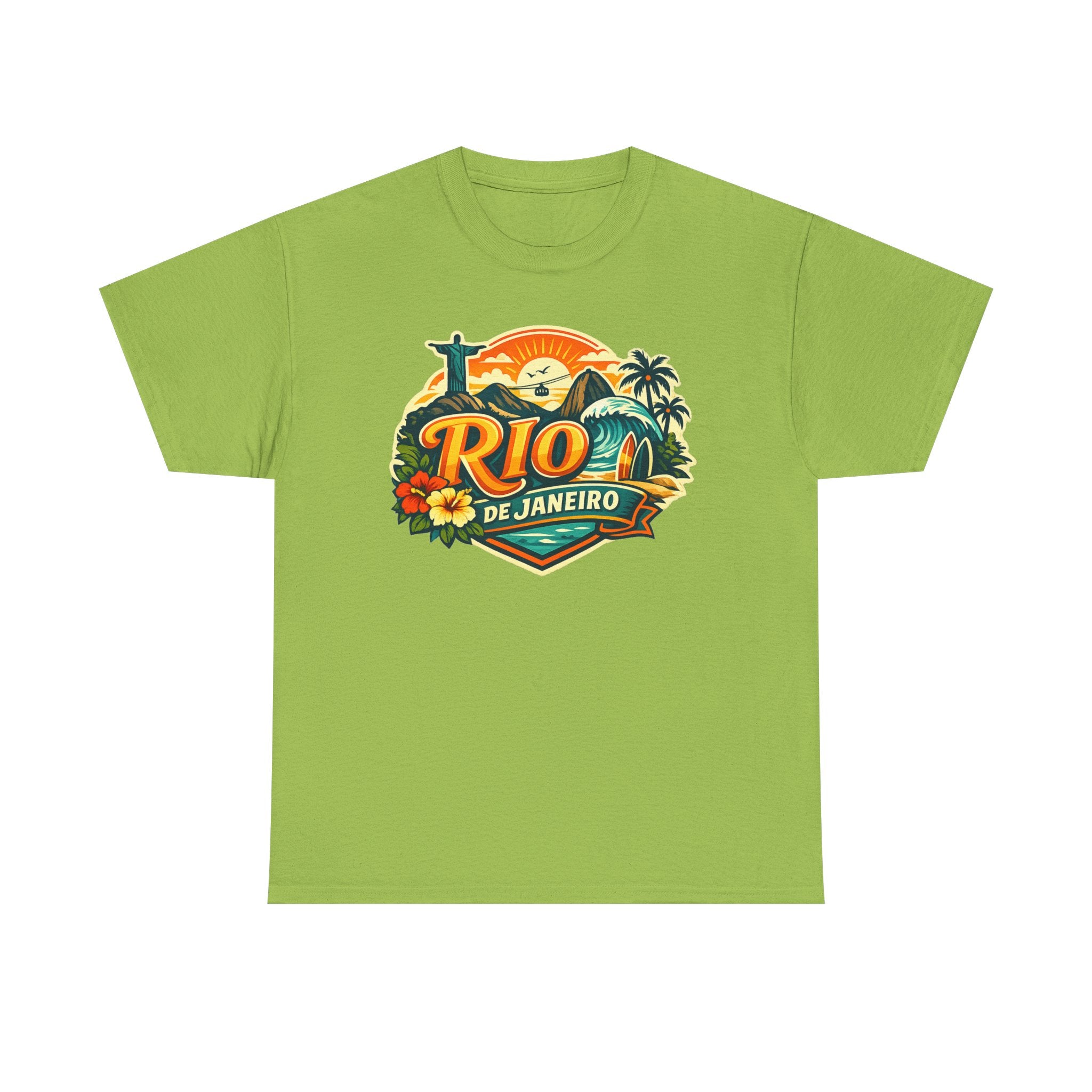 Rio de Janeiro Vintage Travel Tee – Tropical Sunset Beach T‑Shirt